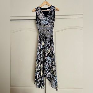 Calvin Klein — Floral Handkerchief Dress